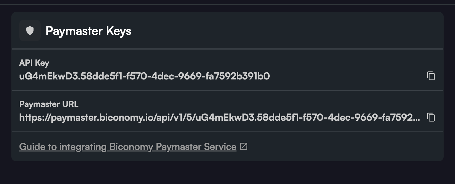 paymaster keys